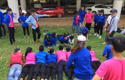 Hòa Tiến: Hoạt động cụm chi Đoàn chương trình TEAM BUILDING 