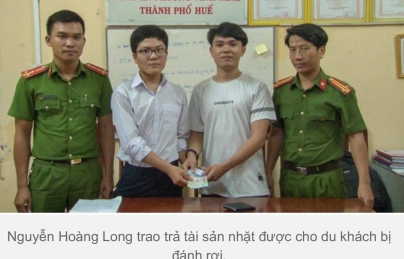Nam sinh nghèo không tham của rơi, tìm trả lại cho du khách bị mất