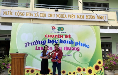 HỘI ĐỒNG ĐỘI HUYỆN TỔ CHỨC CHUYÊN ĐỀ TRƯỜNG HỌC HẠNH PHÚC- LAN TỎA YÊU THƯƠNG