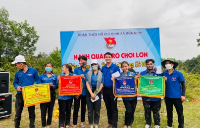 HÒA NINH: HOẠT ĐỘNG HÀNH QUÂN TRÒ CHƠI LỚN “SÁNG NIỀM TIN - RẠNG NGỜI TRANG SỬ ĐOÀN”