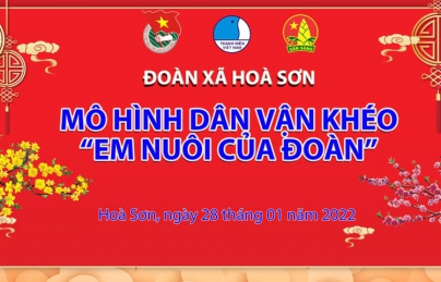 HÒA SƠN: “Duy trì mô hình dân vận khéo - Em nuôi của Đoàn”