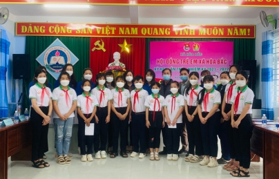 HÒA BẮC: TỔ CHỨC KỲ HỌP HỘI ĐỒNG TRẺ EM LẦN THỨ I, NHIỆM KỲ 2021 - 2022.