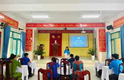HÒA BẮC: HỘI NGHỊ SƠ KẾT GIỮA NHIỆM KỲ HỘI LHTN XÃ HOÀ BẮC NHIỆM KỲ 2019-2024.