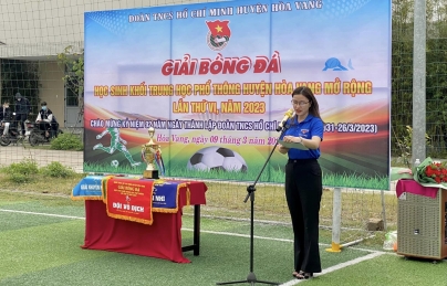 GIẢI BÓNG ĐÁ HỌC SINH KHỐI TRUNG HỌC PHỔ THÔNG HUYỆN HOÀ VANG MỞ RỘNG LẦN THỨ VI, NĂM 2023