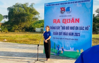 TỔ CHỨC RA QUÂN TẾT TRỒNG CÂY “ĐỜI ĐỜI NHỚ ƠN BÁC HỒ” XUÂN QUÝ MÃO NĂM 2023