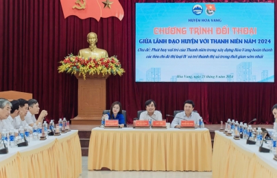 HÒA VANG: TỔ CHỨC CHƯƠNG TRÌNH ĐỐI THOẠI GIỮA LÃNH ĐẠO HUYỆN VỚI THANH NIÊN NĂM 2024