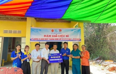 HÒA CHÂU: PHỐI HỢP TỔ CHỨC ĐÁM GIỖ LIỆT SỸ 