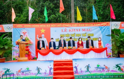HÒA SƠN KHAI MẠC ĐẠI HỘI TD-TT NĂM 2021